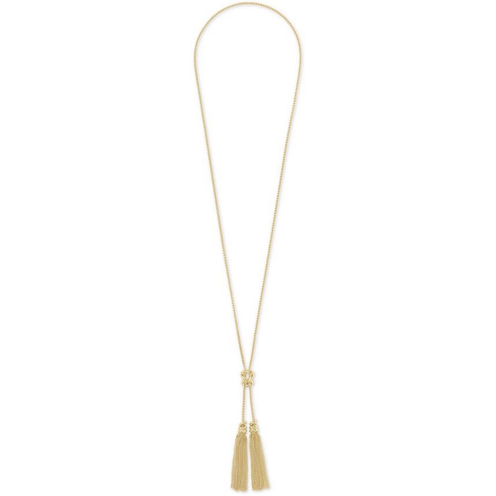 Kendra Scott Love Knot and Chain Tassel 30” Lariat Necklace